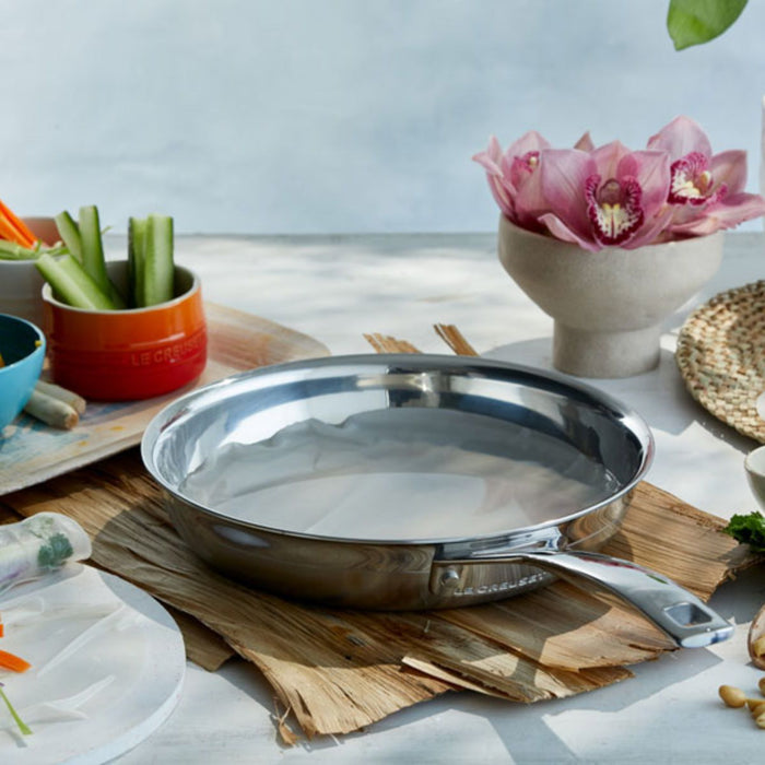 Le Creuset Signature 3 Ply Stainless Steel Shallow Frying Pan - 28cm