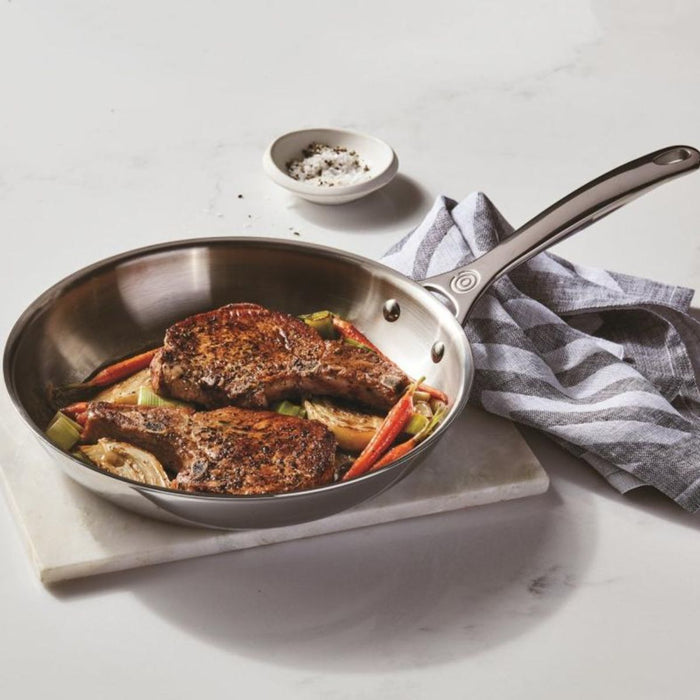 Le Creuset Signature 3 Ply Stainless Steel Shallow Frying Pan - 28cm