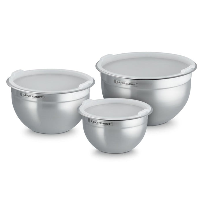 Le Creuset Stainless Steel Kitchen Bowl Set - Set of 3