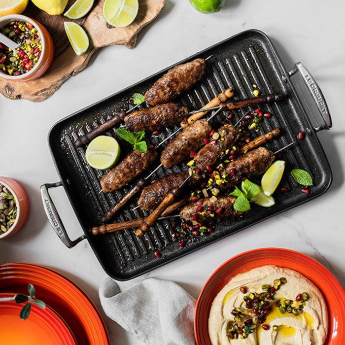 Le Creuset Toughened Non-Stick Ribbed Rectangular Grill