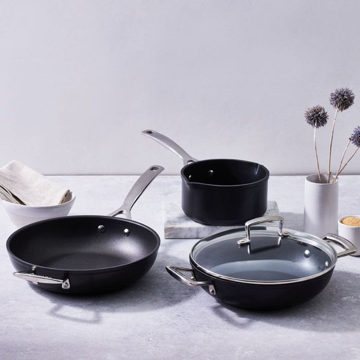 Le Creuset Toughened Non-Stick Sauteuse Pan with Lid - 28cm