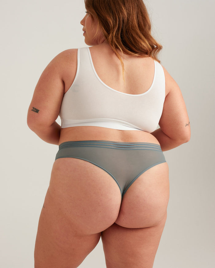 Leakproof Mesh Thong