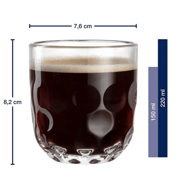 Leonardo Koffieglazen - Gocce Uno - 220 ml - 2 stuks