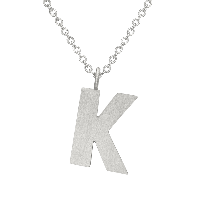 Letter K Halskæde Stor