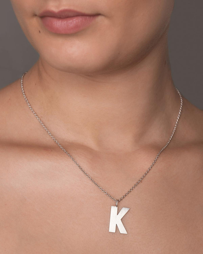 Letter K Halskæde Stor