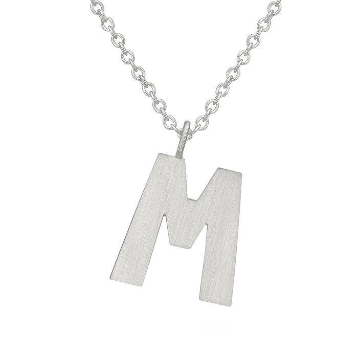 Letter M Halskæde Stor