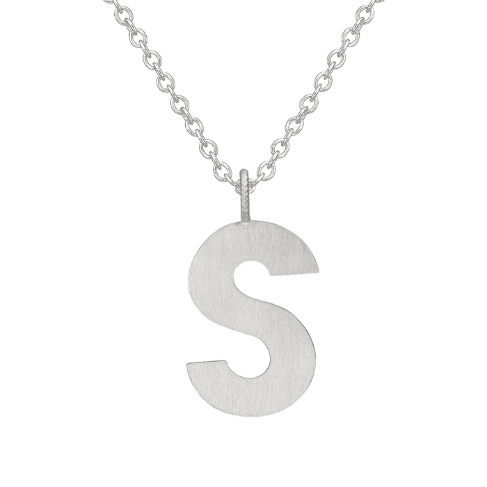 Letter S Halskæde Stor
