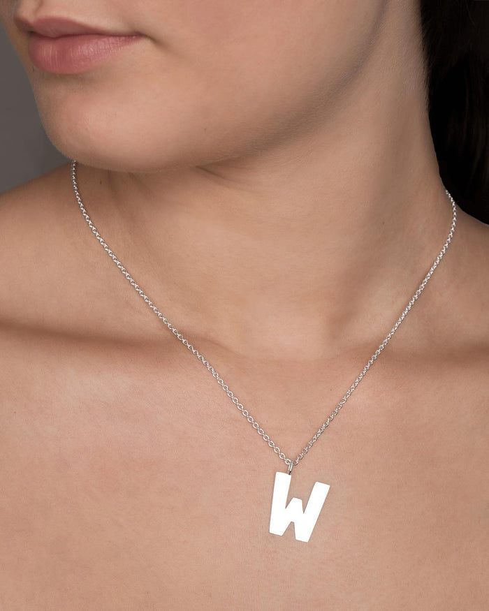 Letter W Halskæde Stor