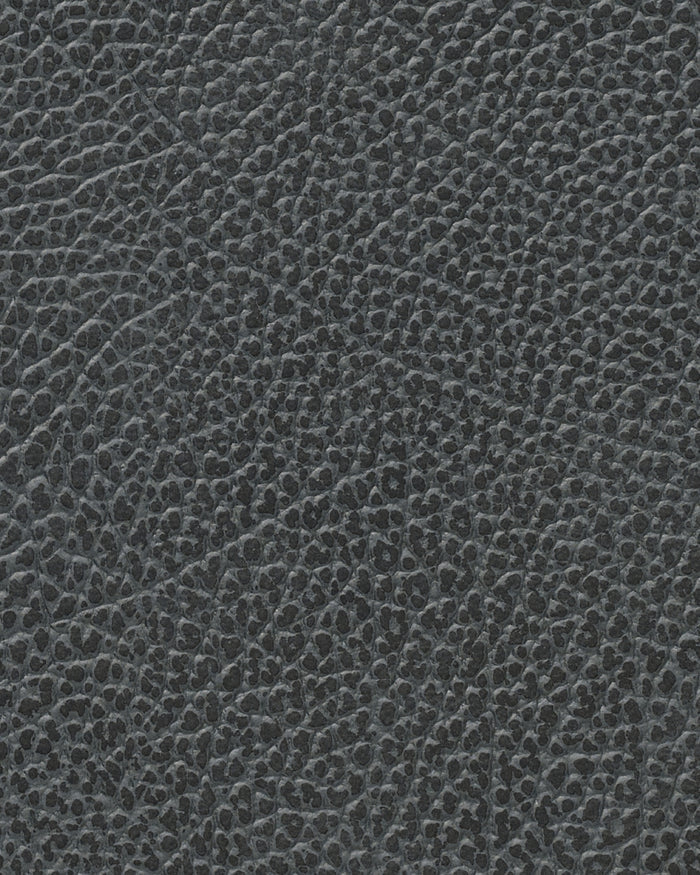 LIND DNA Placemats Hippo - Leer - Black Anthracite - 45 x 35 cm - 2 Stuks