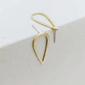 LIVI/05 brass teardrop stud
