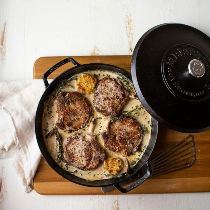 Lodge Cast Iron Blacklock Braiser with Lid - 3.7L