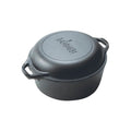 Lodge Cast Iron Double Dutch Oven - 4.7L