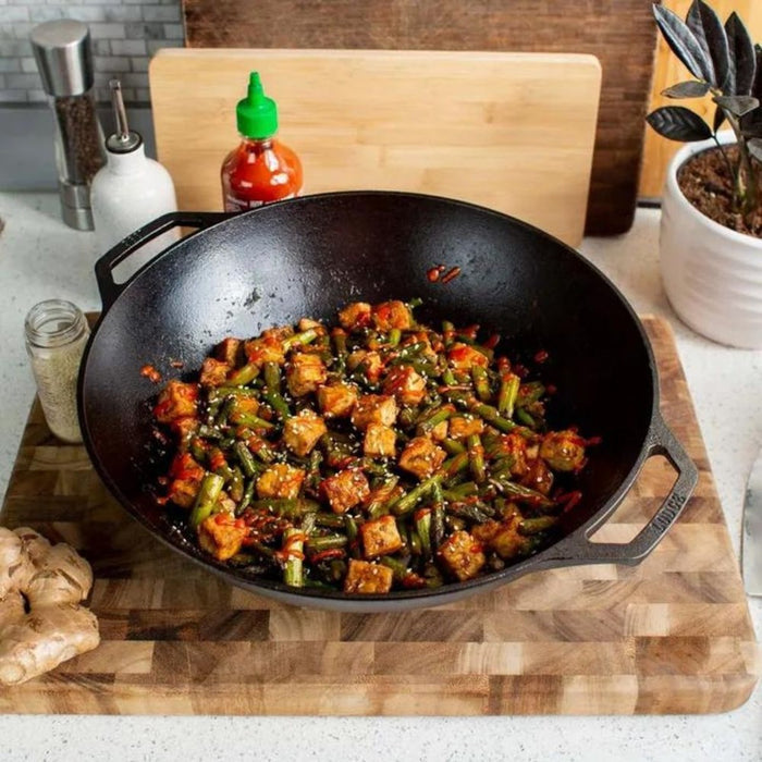 Lodge Cast Iron Wok - 35.5cm