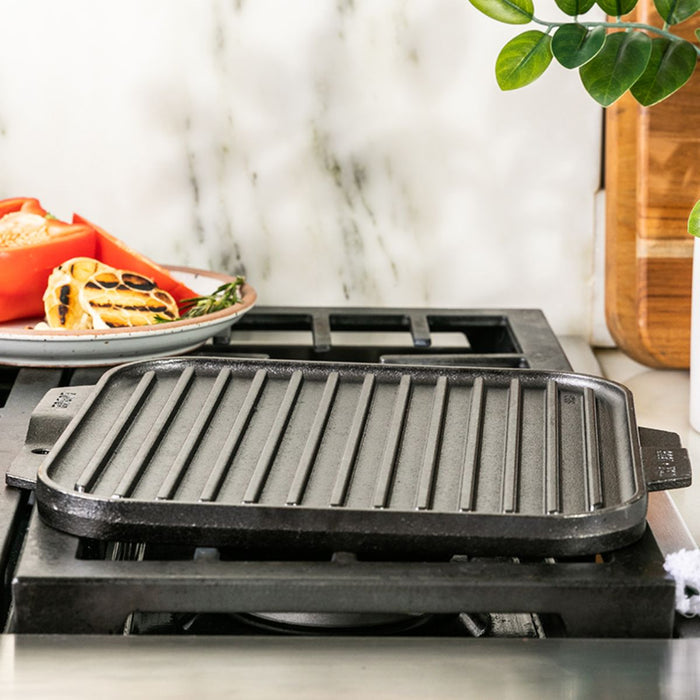 Lodge Single Burner Reversible Square Griddle - 26cm