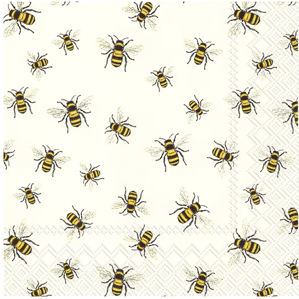 Lovely Bees Luncheon Napkin