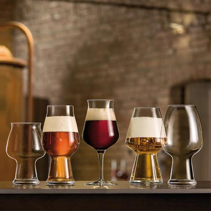 Luigi Bormioli Birrateque Stout Beer Glasses 600ml - Set of 2