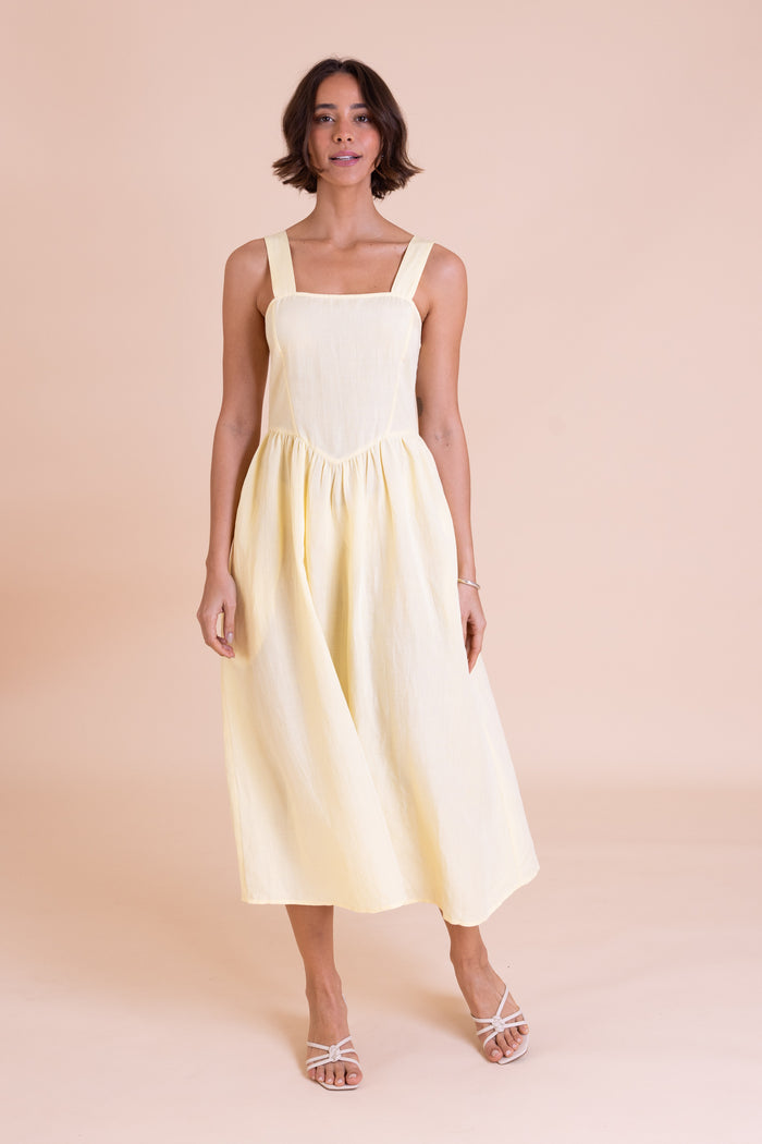 LV2268  Square Neck Summer Dress