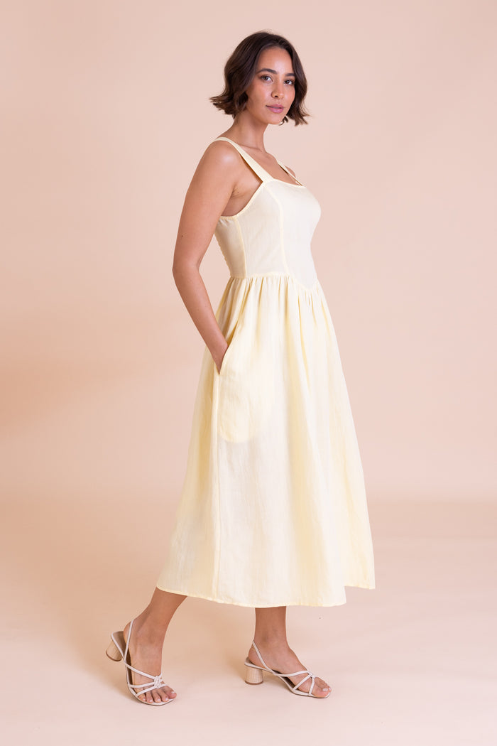 LV2268  Square Neck Summer Dress