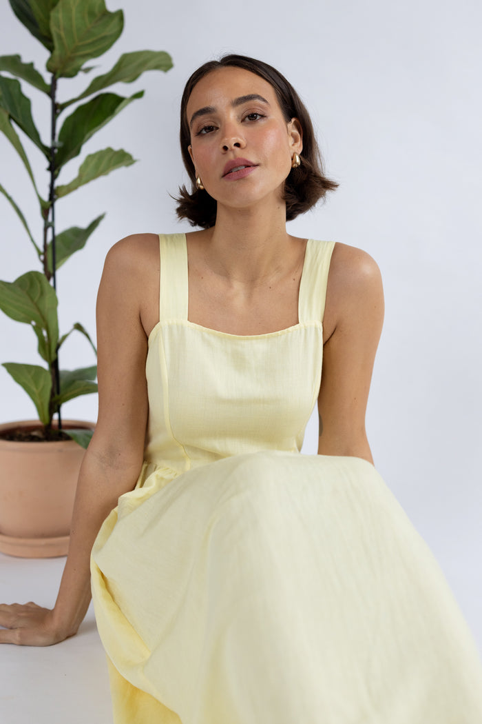 LV2268  Square Neck Summer Dress