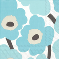 Marimekko Unikko Turquoise Luncheon Napkin