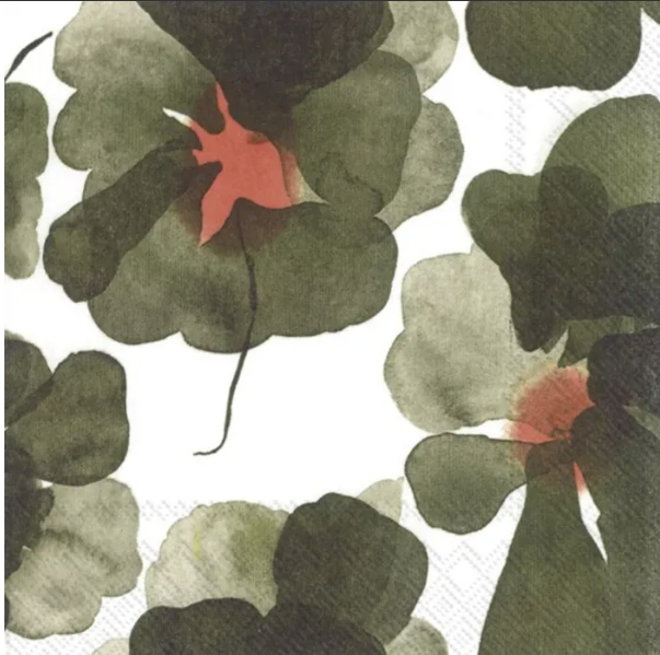 Marimekko Valssi Olive Luncheon Napkin