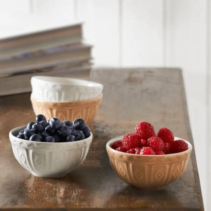 Mason Cash Original Cane and White Preparation Bowls - 10cm