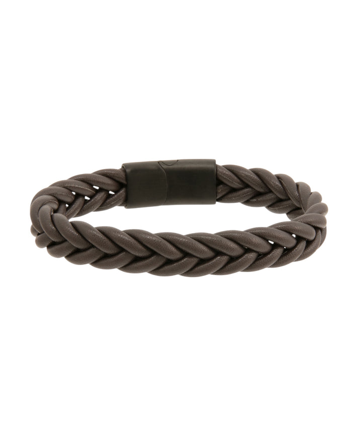 Mens Bracelet Biyo Braid Brown