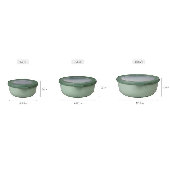 Mepal Cirqula Round Small Set - 3 Piece