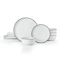 Mikasa Limestone Porcelain Dinner Set - 12 Piece  - White