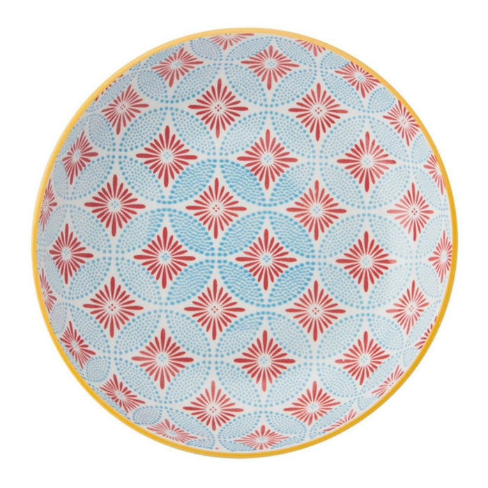 Mikasa Stoneware Bowl - 21cm - Blue Mosaic