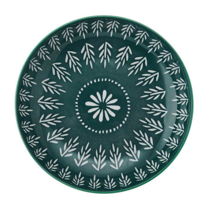 Mikasa Stoneware Bowl - 21cm - Folk Pattern