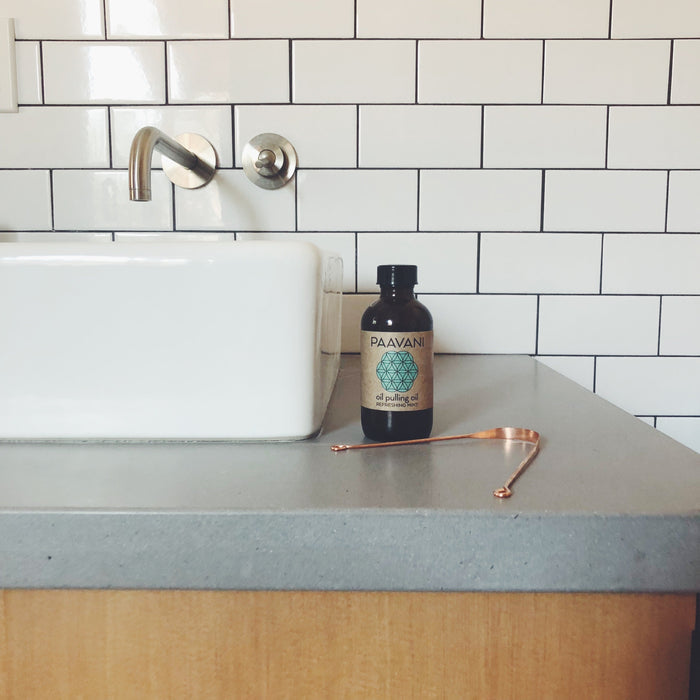 Mint Oral Care Ritual | Ayurvedic Oil Pulling & Tongue Cleaning
