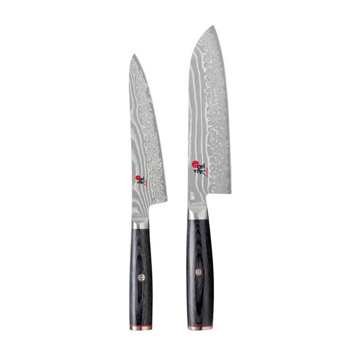 Miyabi 5000FCD Pakka Wood - 2 Piece Knife Set (Santoku and Shotoh Utility)