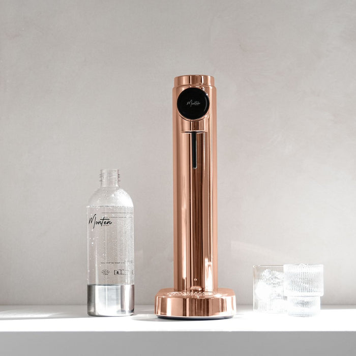 Monten Copper Soda Maker + 1 Stainless Steel Bottle