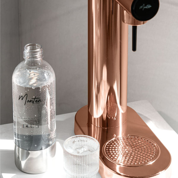 Monten Copper Soda Maker + 1 Stainless Steel Bottle