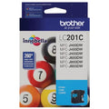New Genuine Brother LC201 Cyan Ink Cartridges