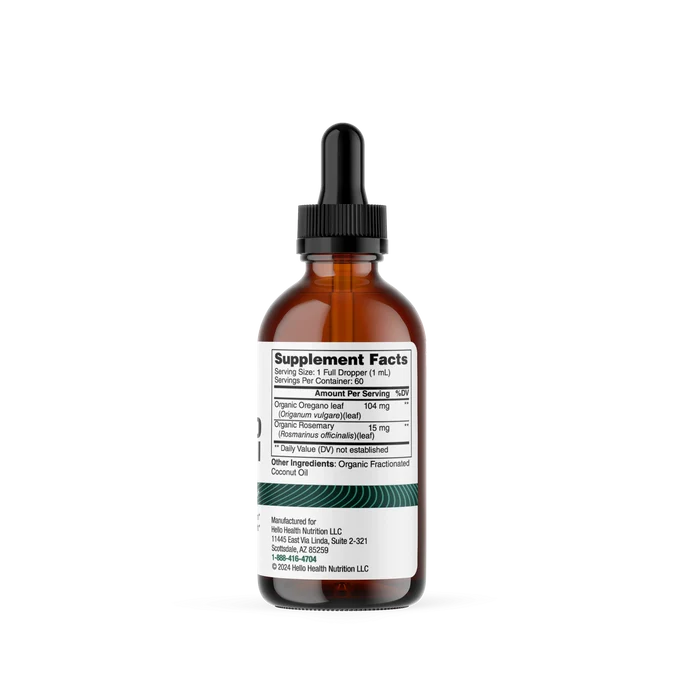 Organic Oregano Infused Oil Liquid Drops
