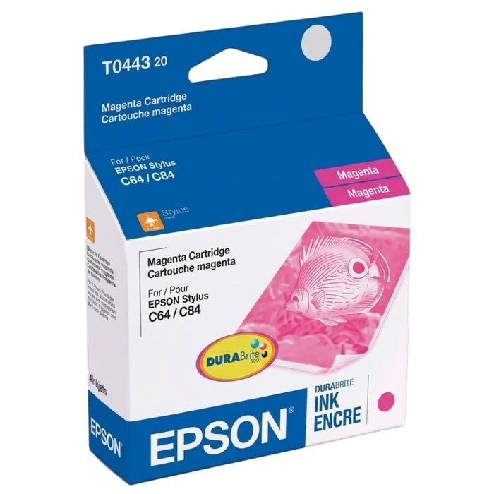 Original Epson (T0443) Magenta Ink Cartridge. T044320