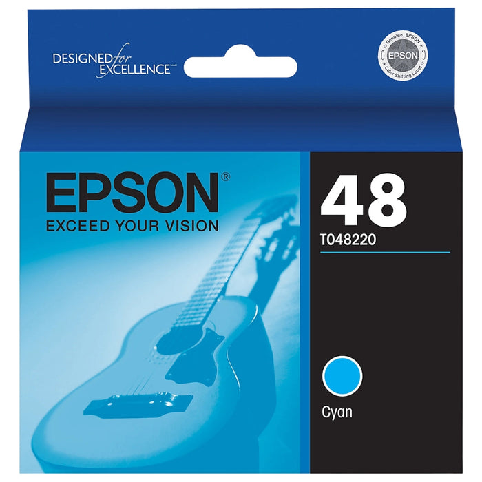 Original Epson (T048) Cyan Ink Cartridge, T048220
