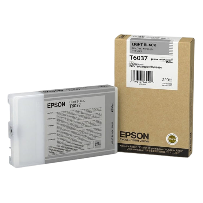 Original Epson T6037 Light Black Ink Cartridge