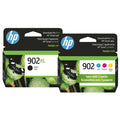 Original HP 902XL Black, & 902 Cyan, Magenta, Yellow Ink Cartridges