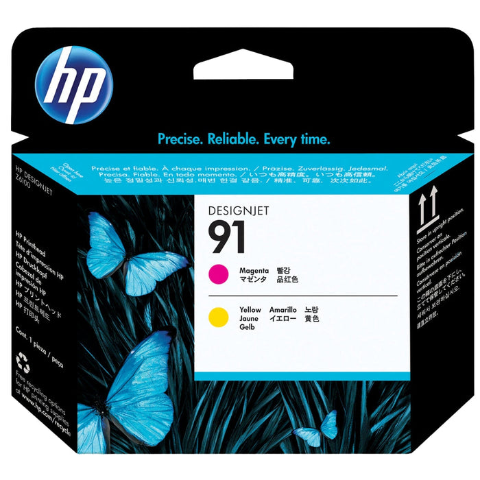 Original HP 91 (C9461A) Magenta and Yellow Printhead Cartridge