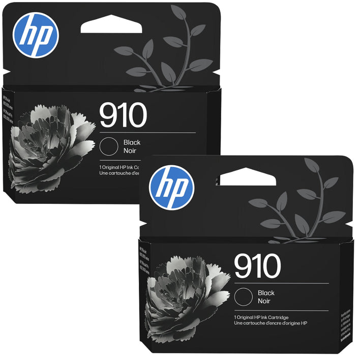 Original HP 910 (3JB40AN) Black Standard Yield Ink Cartridge-2 Pack