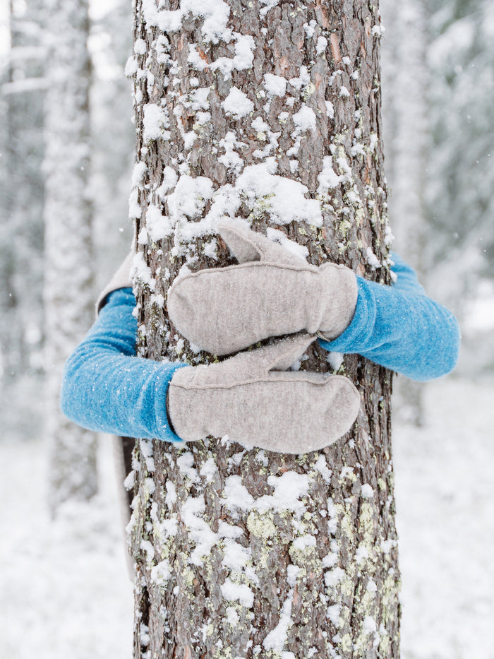 OUTLET: Lapaset villafleeceä, greige