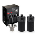 Peugeot Night Chic Line Manual Pepper & Salt Mills - Matte Black - 12cm
