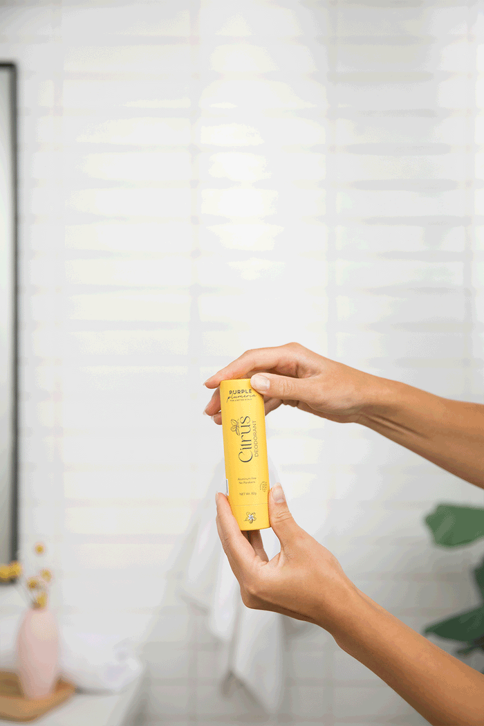 Plastic-Free Deodorant – Aluminum & Paraben-Free – Jasmine, Citrus & Peach Berry Scents