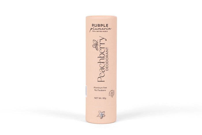 Plastic-Free Deodorant – Aluminum & Paraben-Free – Jasmine, Citrus & Peach Berry Scents