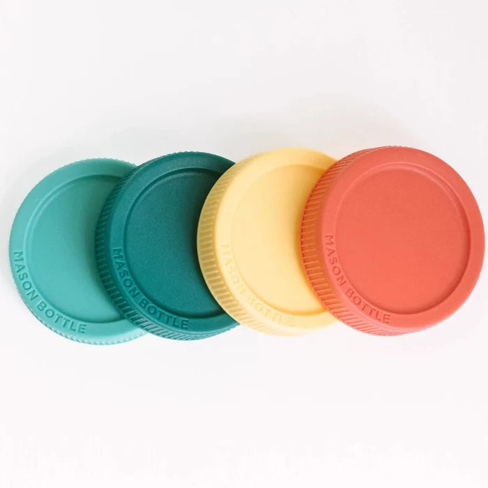 Plastic Storage Lids 4 Pack Rainbow