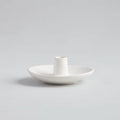 Plate Candle Holder Matte White 1/2"