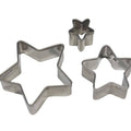 PME  Stainless Steel Star Cutters - Set of 3